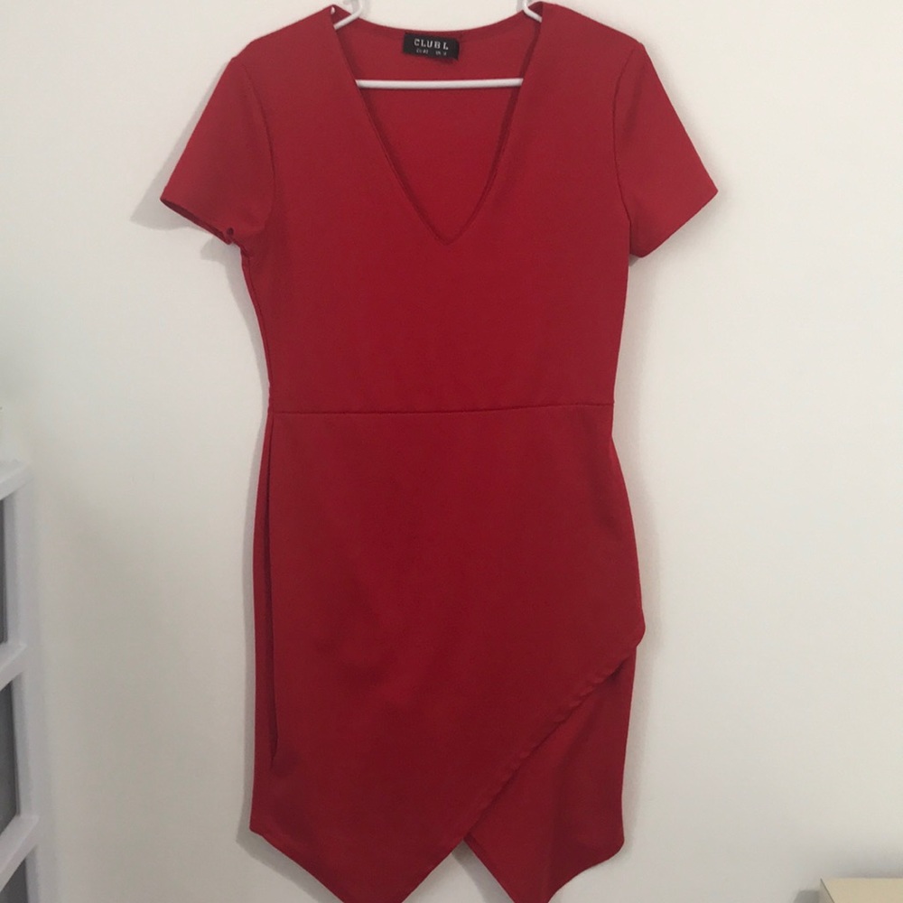 asymmetrical short dress